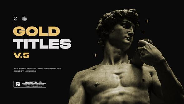 VideoHive Gold Titles | Text Animation 38277304