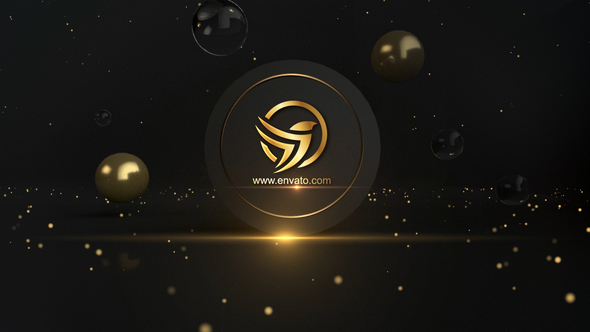 VideoHive Golden Logo Opener 32322556