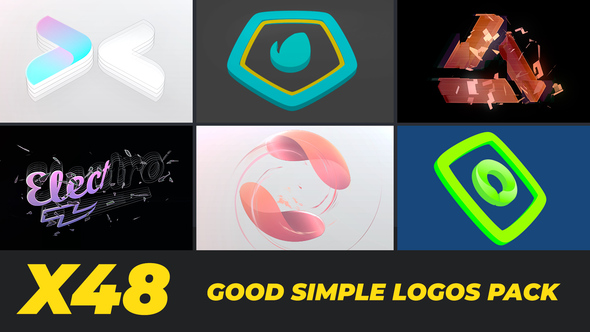 VideoHive Good Simple Logos Pack 25367101