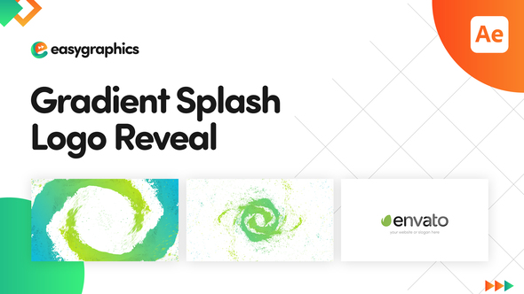 VideoHive Gradient Splash Logo Reveal 32187283