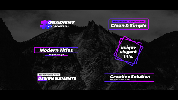 VideoHive Gradient Titles For FCPX 33279528
