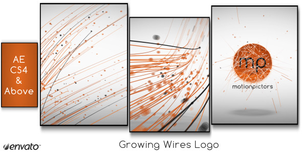 VideoHive Growing Wires Logo 2291859
