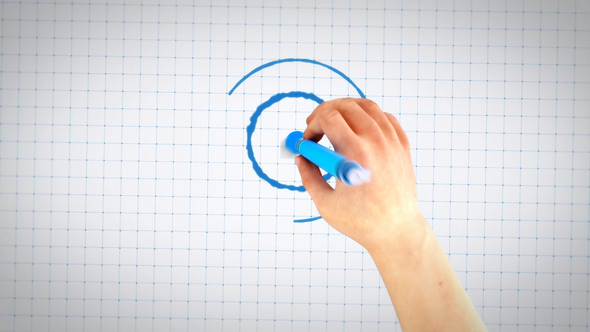 VideoHive Hand Drawing Blueprint Logo Reveal 26311107