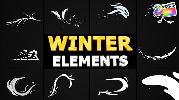 VideoHive Hand-Drawn Winter Elements | FCPX 35290214