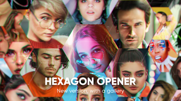 VideoHive Hexagon Opener 27008717