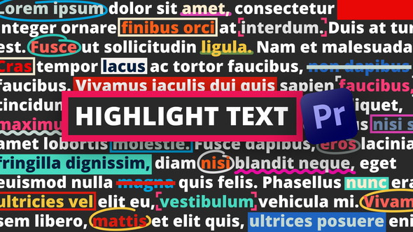 VideoHive Highlight Text | Premiere Pro 33590565