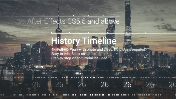 VideoHive History Timeline - Corporate Timeline 20957124