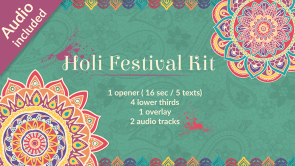 VideoHive Holi Festival of Colors Kit 19483705