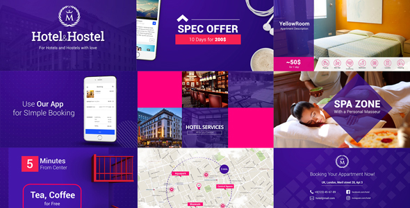 VideoHive Hotel & Hostel Promo 16727733