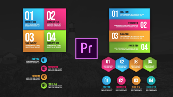 VideoHive Infographic Animated Lists- Premiere Pro 26309311