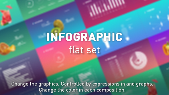 VideoHive Infographic flat set 21490010