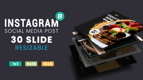 VideoHive Instagram Post Fashion & Food 32182221