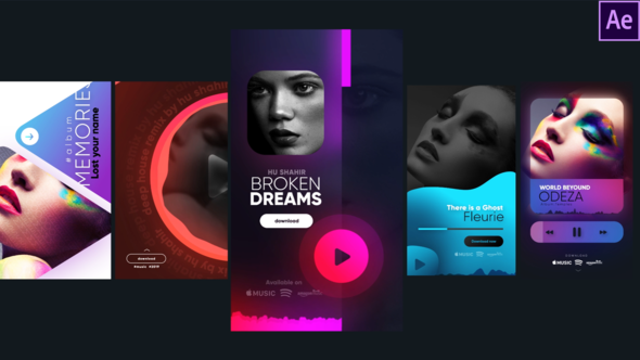 VideoHive Instagram Stylish Music Stories 30142392