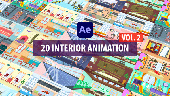 VideoHive Interior Background Scenes Vol.2 | After Effects 32332441