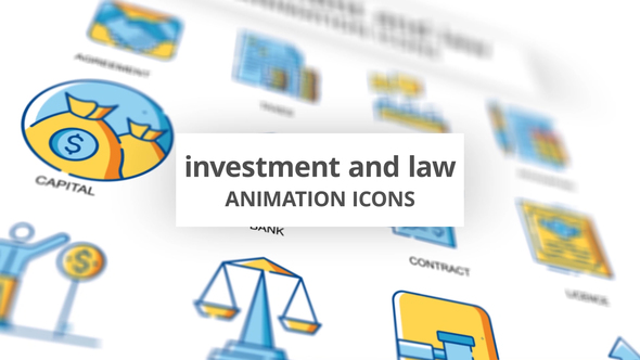 VideoHive Investment & Law - Animation Icons 32096951