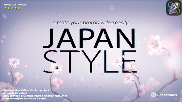 VideoHive Japan Style Intro - Romantic Titles Animation Promo Apple Motion Template 35180549