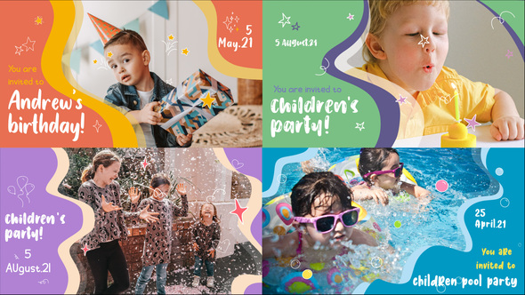 VideoHive Kids Party Slideshow || FCPX 33352583
