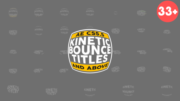 VideoHive Kinetic Bounce Titles Pack 20035904