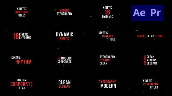 VideoHive Kinetic Titles 31529913