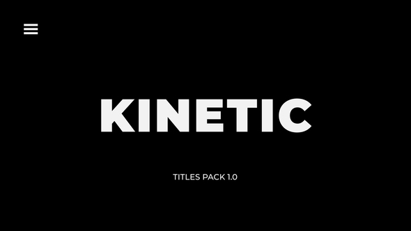 VideoHive Kinetic Titles | After Effects 31808585