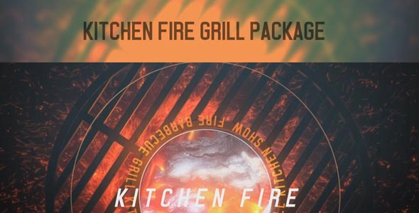 VideoHive Kitchen Fire Grill Package 17119462
