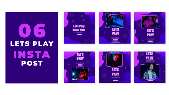 VideoHive Lets Play Music Instagram Social Media Post 39215707