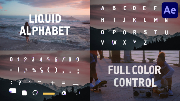 VideoHive Liquid Alphabet | After Effects 32271418