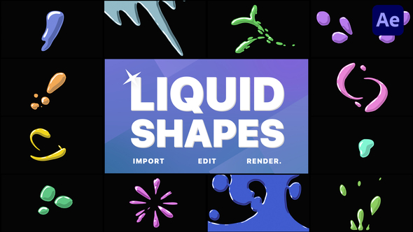VideoHive Liquid Shapes | After Effects 31922430