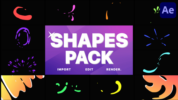 VideoHive Liquid Shapes Pack | After Effects 31462028