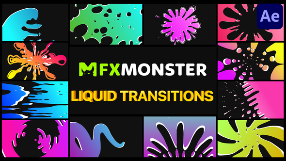 VideoHive Liquid Transitions | After Effects 32113500