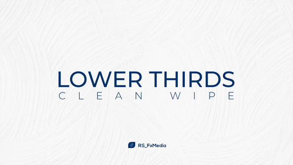 VideoHive Lower Thirds | Clean Wipe 31846986