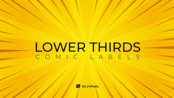 VideoHive Lower Thirds | Comic Labels 31714120