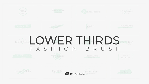 VideoHive Lower Thirds | Fashion Brush 31864607