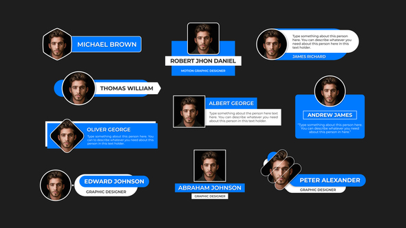 VideoHive Lower Thirds with Photo 38851067