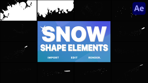 VideoHive Magic Snow Elements | After Effects 29656728