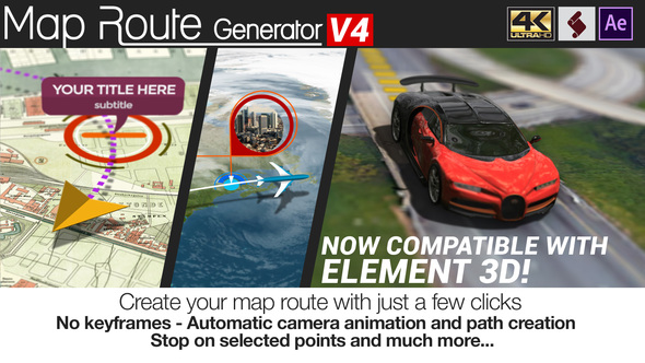 VideoHive Map Route Generator 21686169