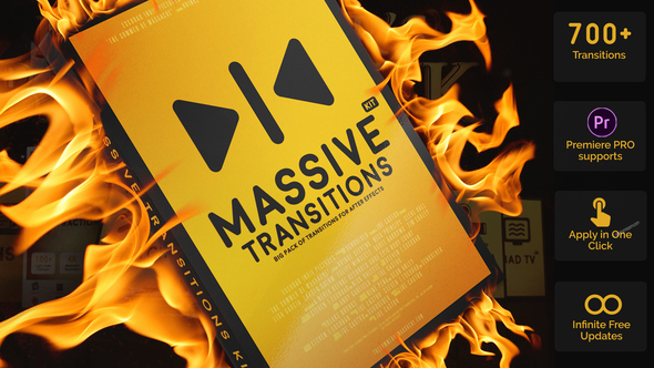VideoHive Massive Transitions Kit Big Pack of Transitions for After Effects 24837473