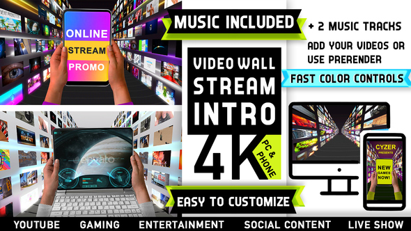 VideoHive Media Streaming Content Intro Logo 29327378
