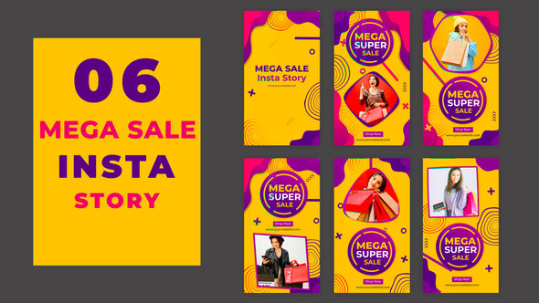 VideoHive Mega Super Sale Instagram Stories Pack 39216908