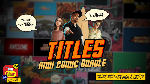 VideoHive Mini Comic Bundle - Titles 38044019