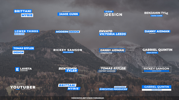 VideoHive Minimal Lower Thirds 23267622