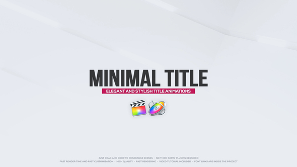 VideoHive Minimal Title Animations for FCPX 33547065