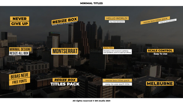 VideoHive Minimal Titles 2.0 | FCPX 34315698