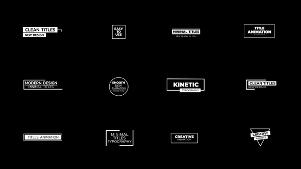VideoHive Minimal Titles 38977059