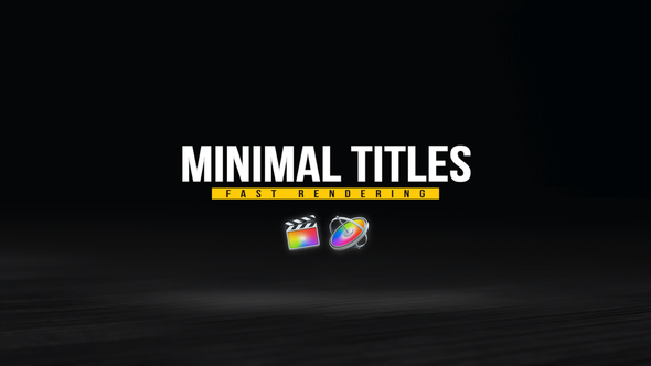 VideoHive Minimal Titles Pack for FCPX 33124856