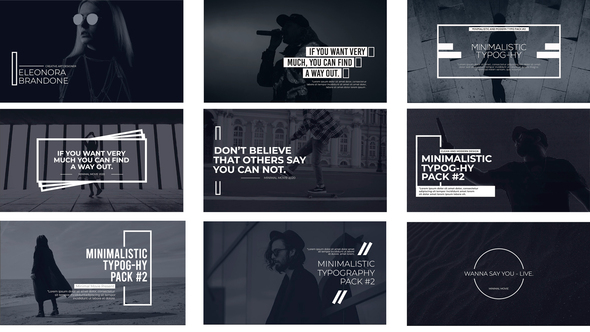VideoHive Minimal Typography Pack 2 FCPX 32340062