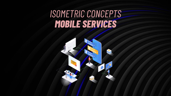 VideoHive Mobile Services - Isometric Concept 31223569