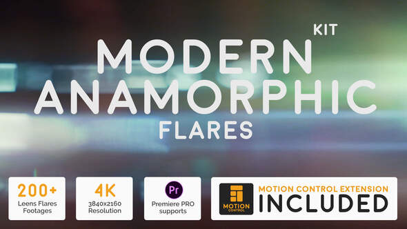 VideoHive Modern Anamorphic Flares Kit 25575409
