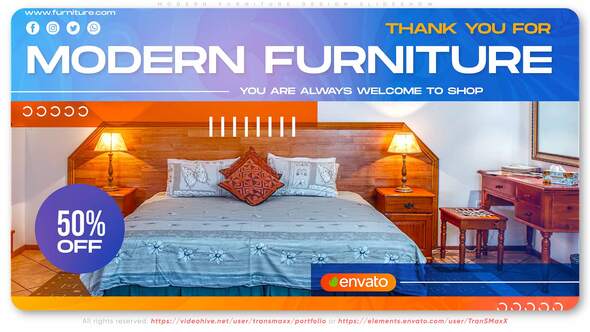 VideoHive Modern Furniture Design Slideshow 30101129