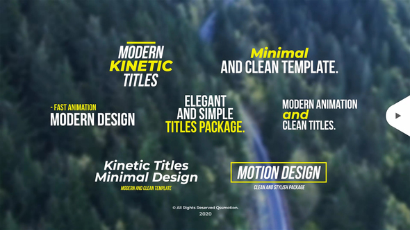 VideoHive Modern Kinetic Titles 29703136